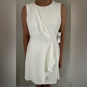 Calvin Klein Cascading Ruffle Sleeveless dress